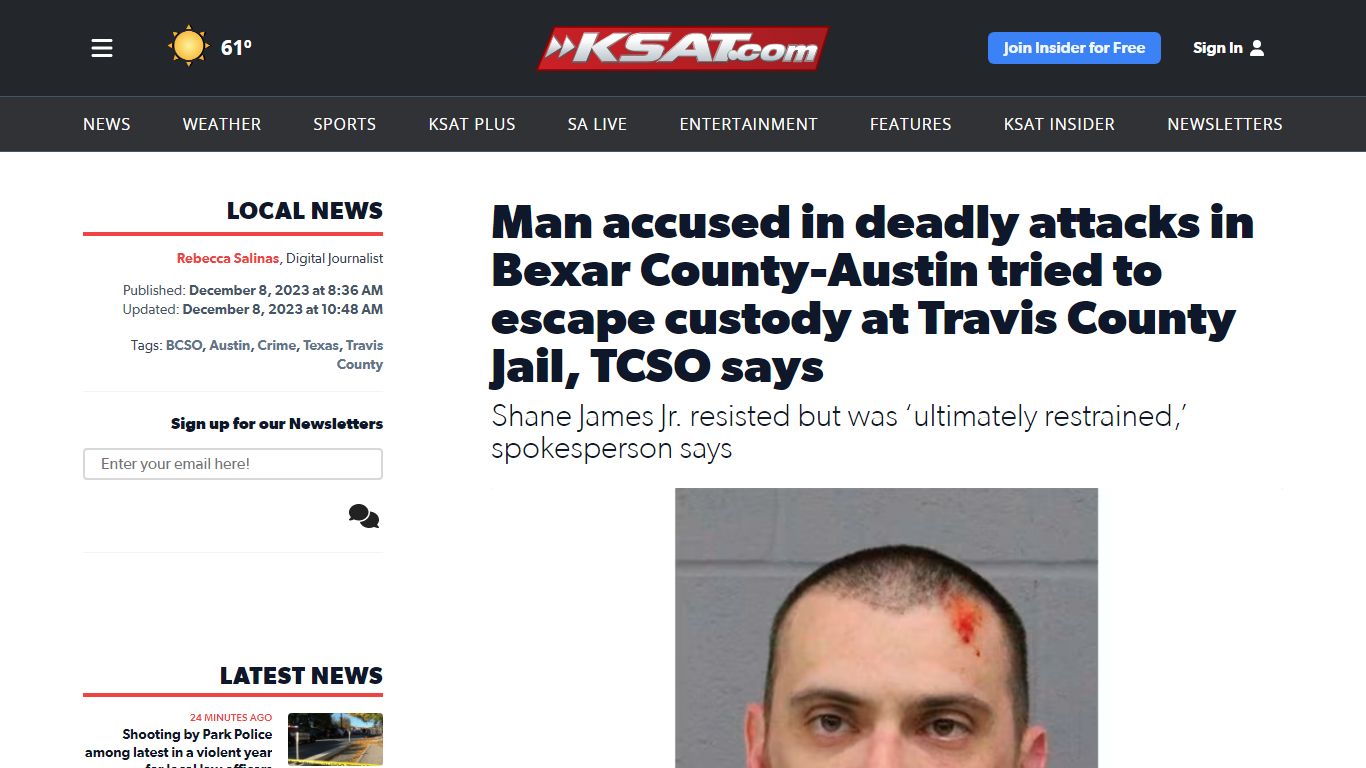 Man accused in deadly attacks in Bexar County-Austin tried to escape ...